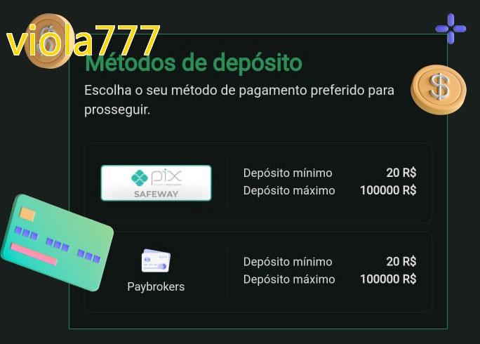 O cassino viola777bet oferece uma grande variedade de métodos de pagamento